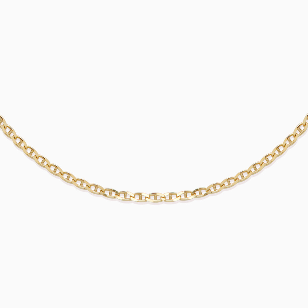 Anchor Chain Necklace | Solid Gold
