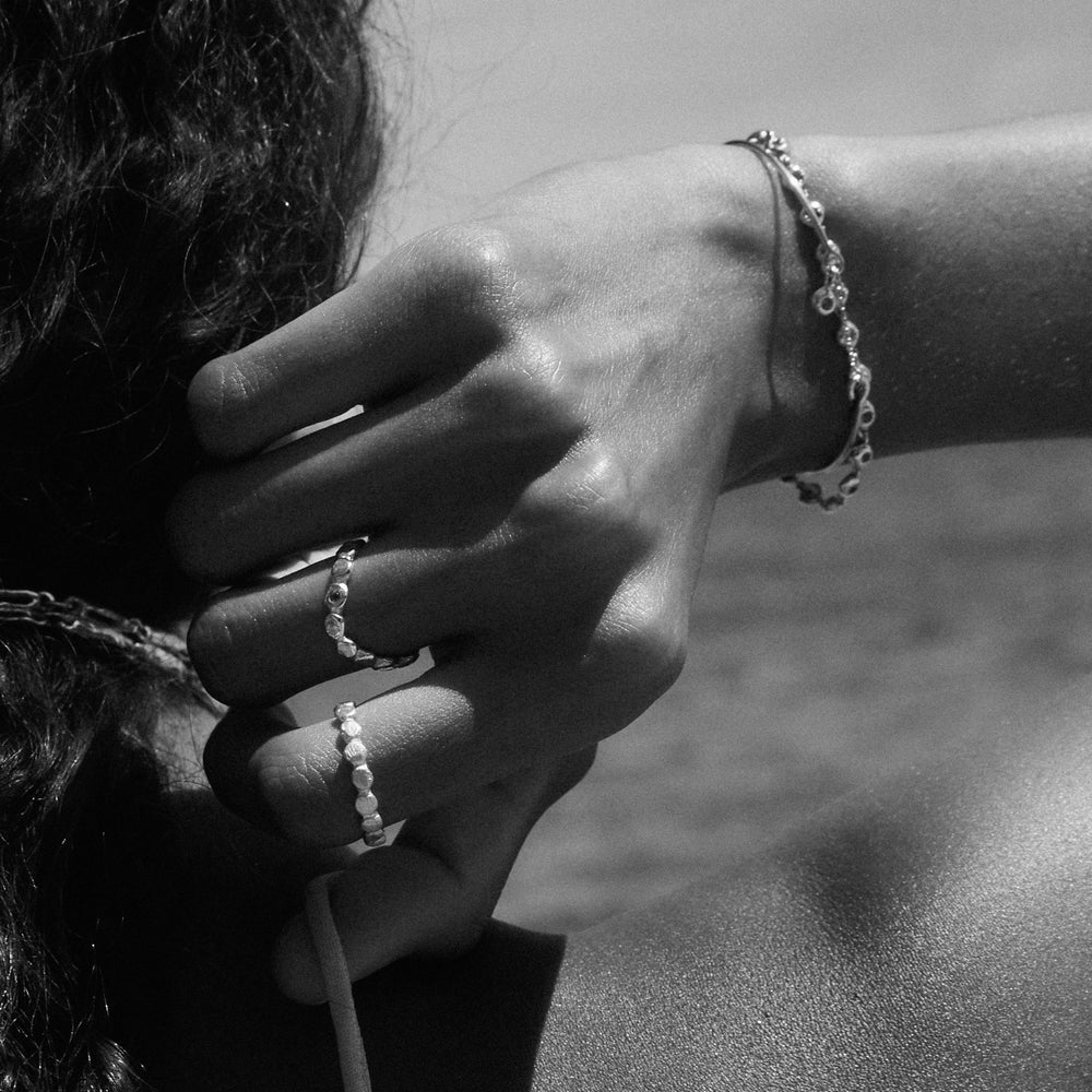 Pebble Stack Ring | Silver