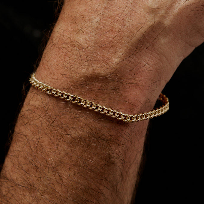 Curb Chain Bracelet | Yellow Gold