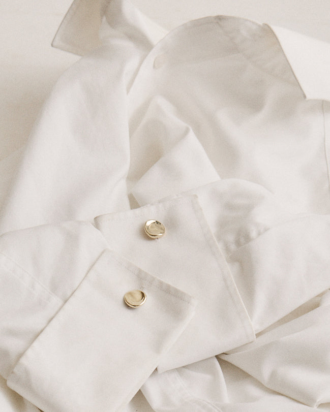 Signature Stone Cufflinks | Solid Yellow Gold