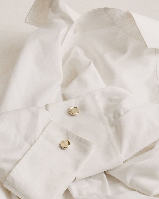 Signature Stone Cufflinks | Solid Yellow Gold