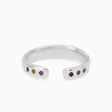 Open Stone Ring 1.0 | Solid White Gold