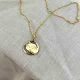 Custom Engraved Necklace | Solid Yellow Gold