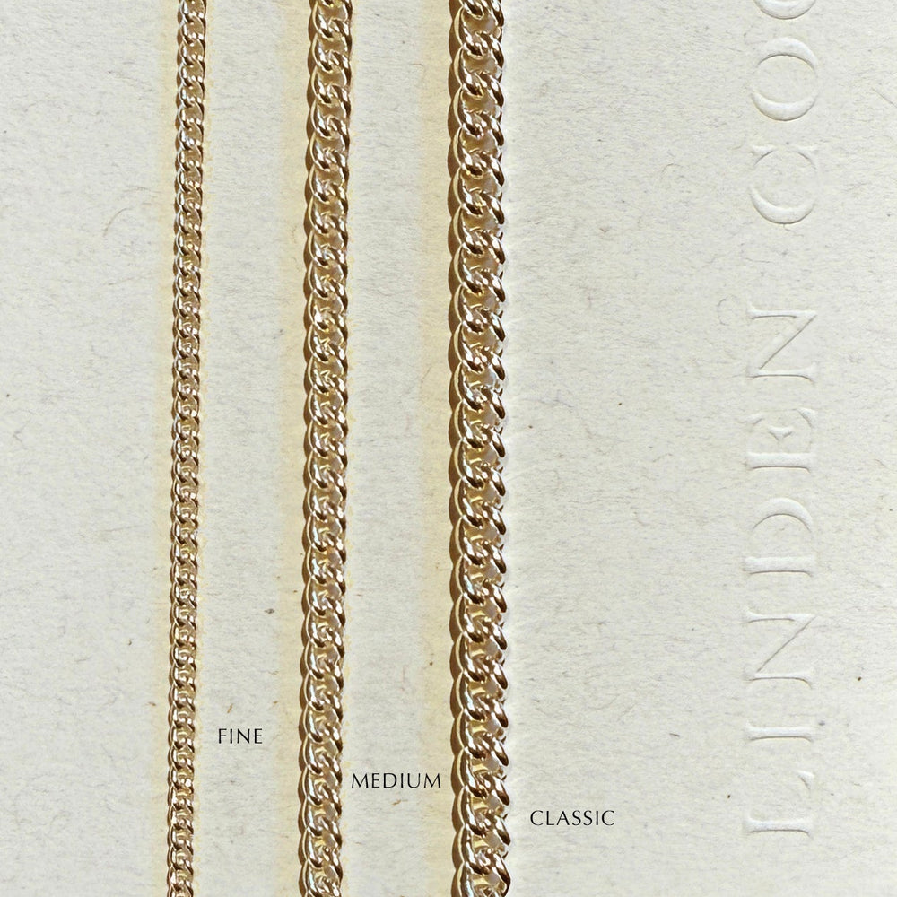 Curb Chain Necklace | Yellow Gold