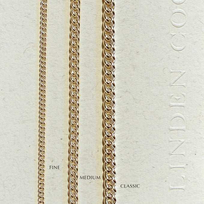 Curb Chain Necklace | Yellow Gold