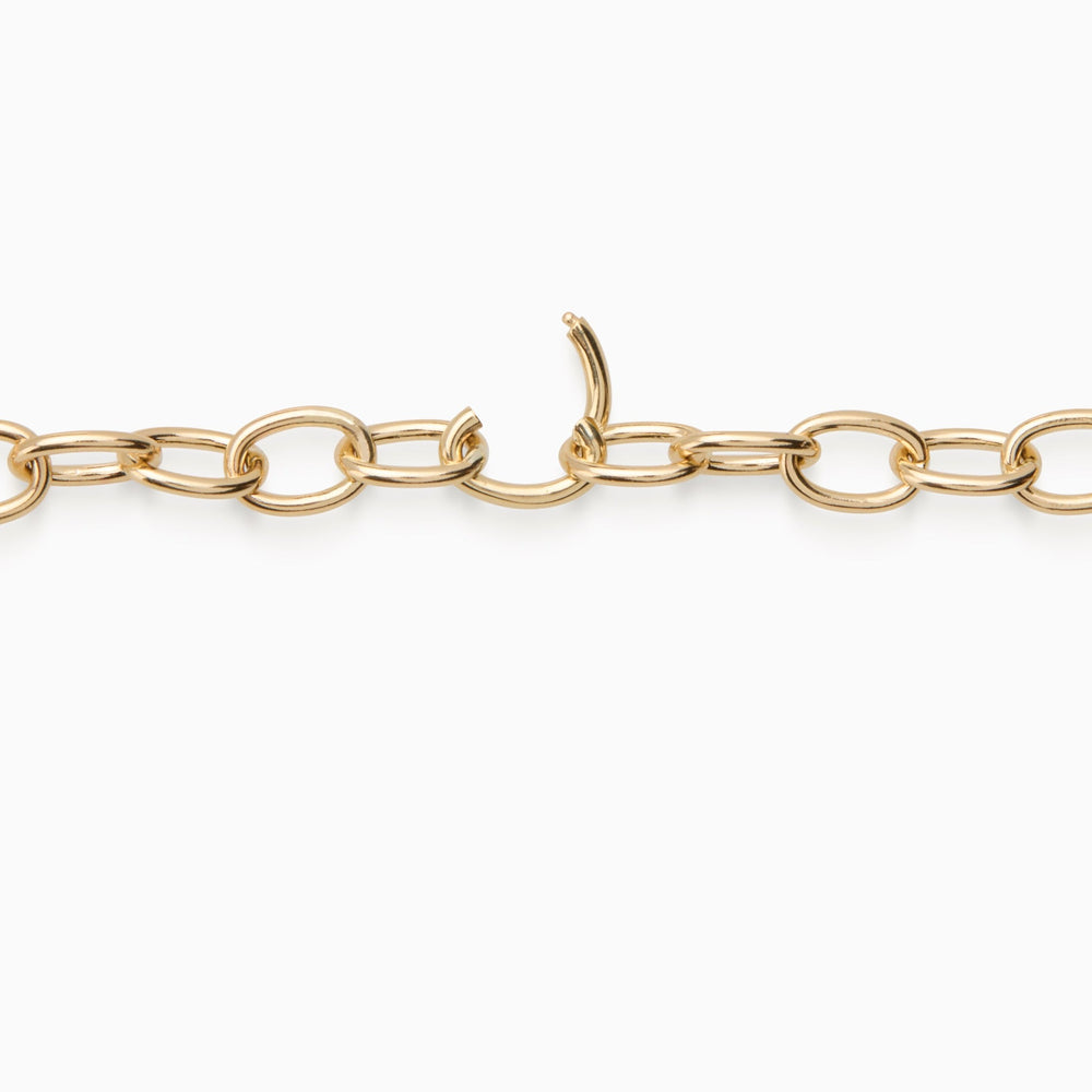 Hinge Link Charm Bracelet | Gold