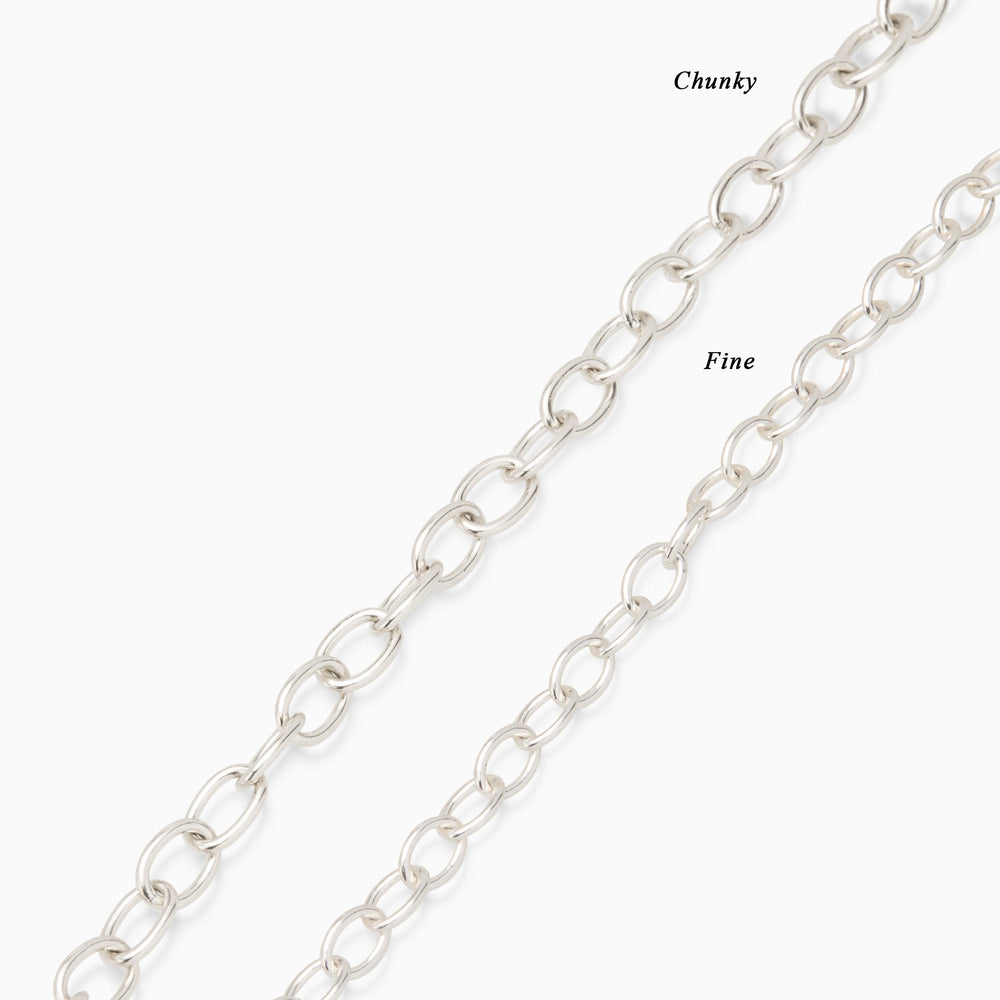 Hinge Link Charm Bracelet | Silver
