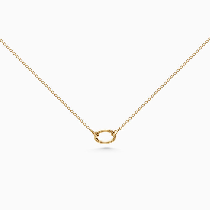 Delicate Hinge Link Necklace | Gold