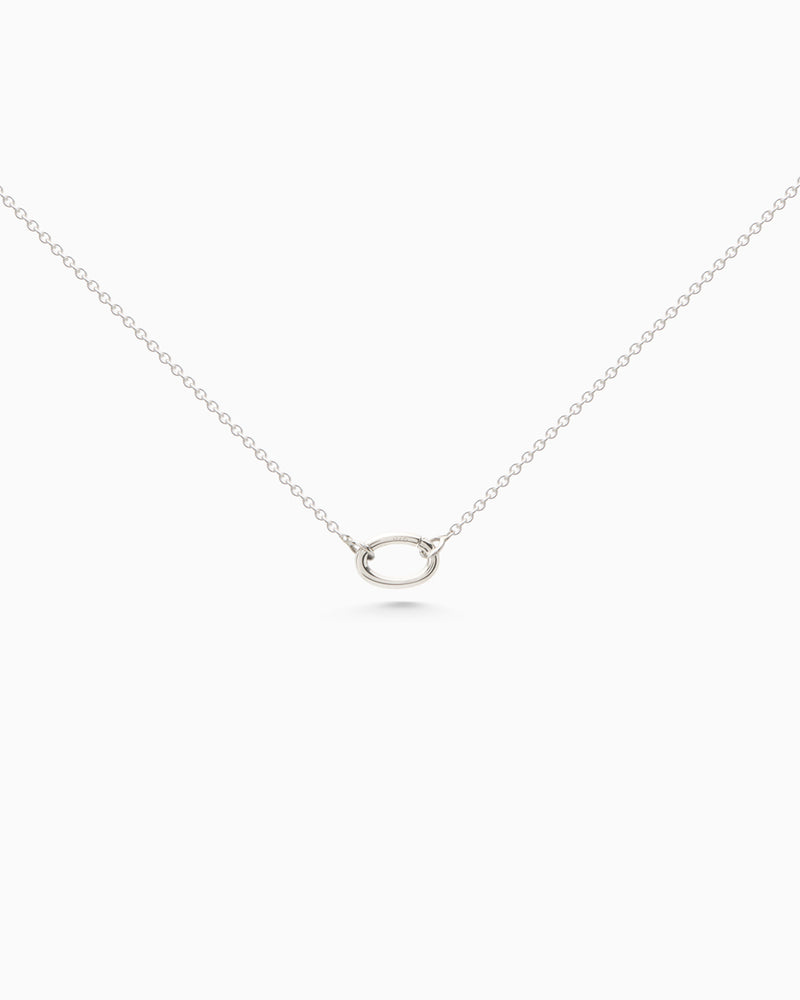 Delicate Hinge Link Necklace | Silver