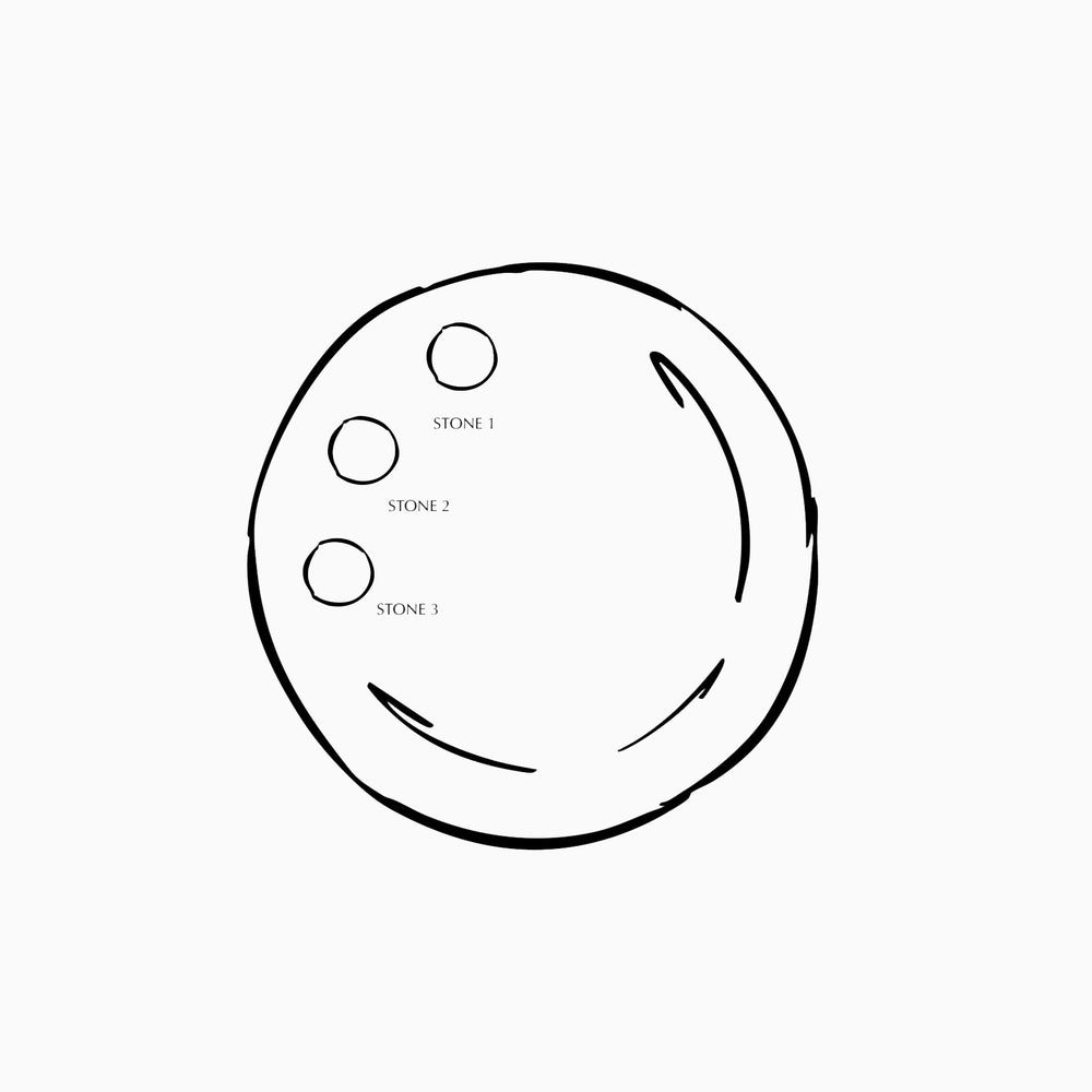 Signature Stone Cufflinks | Solid Yellow Gold