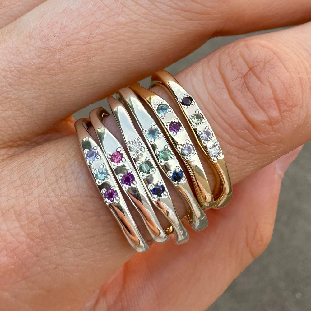 Apex Stone Ring | Silver