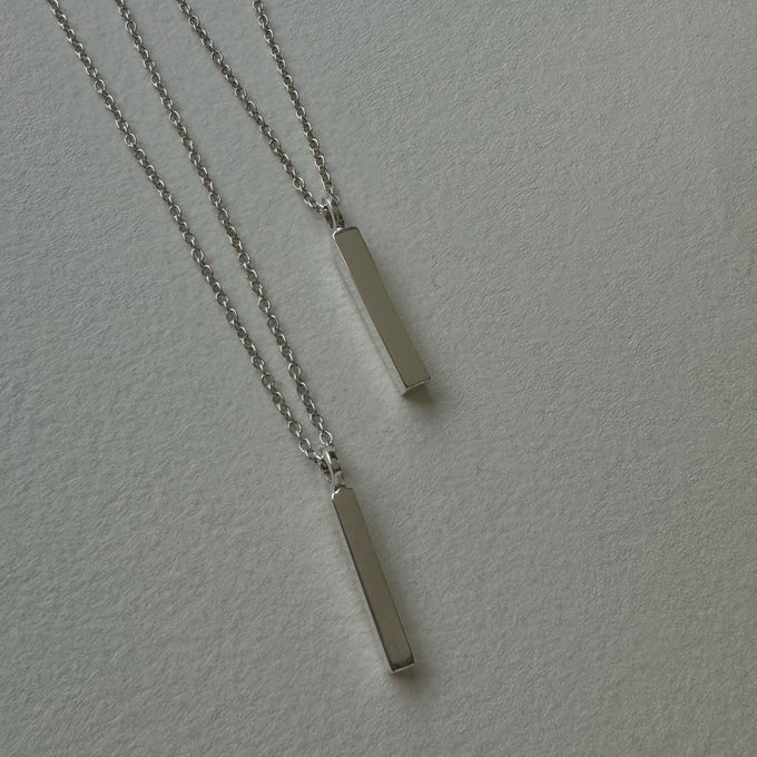 Custom Square Drop Pendant | Yellow Gold