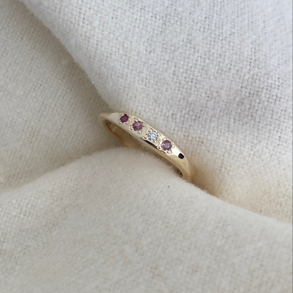 Apex Stone Ring | Solid Gold