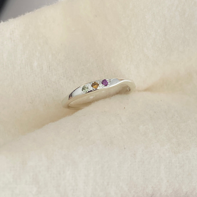 Apex Stone Ring | Silver