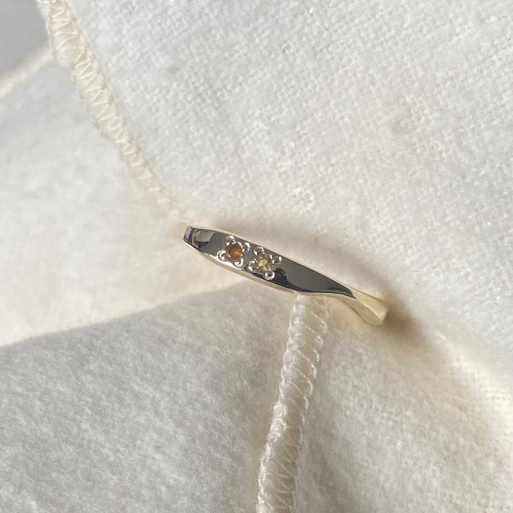 Apex Stone Ring | Solid Gold