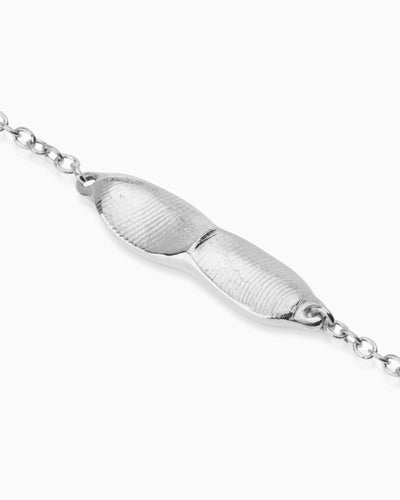 Impression Bar Bracelet | Silver