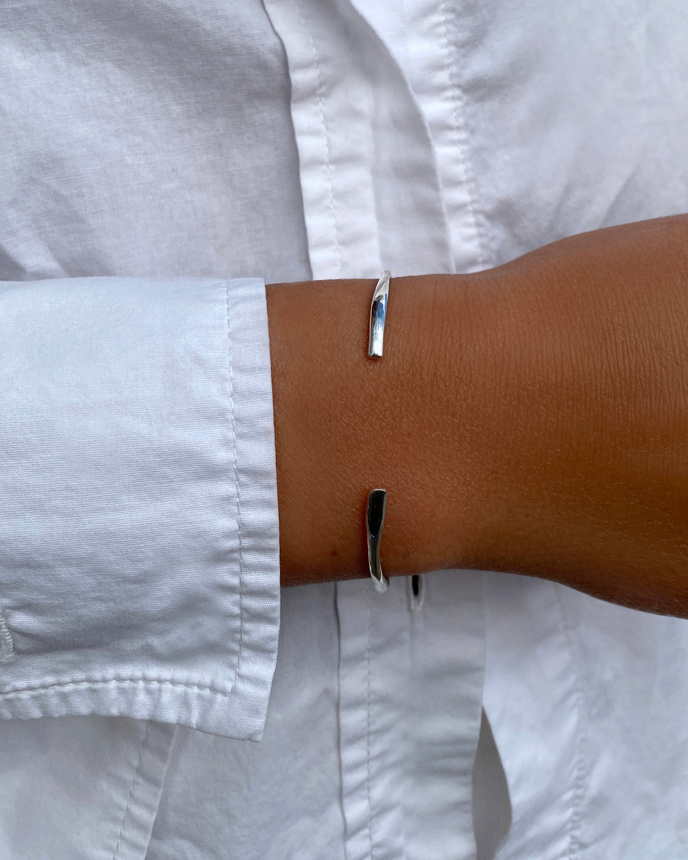 Swell Cuff Bracelet | Silver