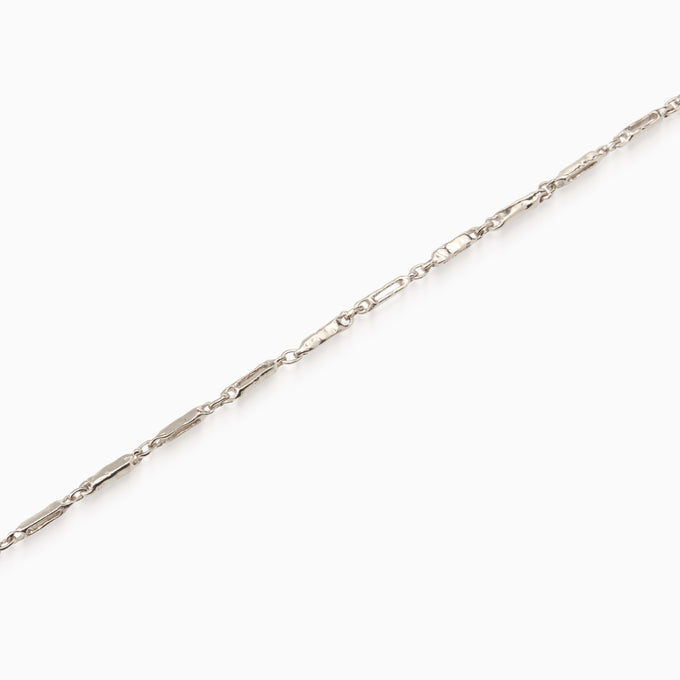 Chunky Hammered Bracelet | Silver