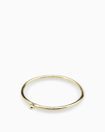 Tiny Nugget Stack Ring | Solid Gold