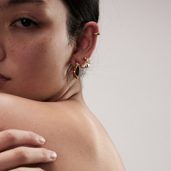 Wave Ear Cuff | Gold