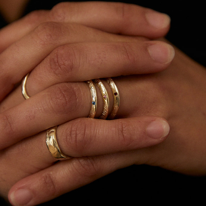 Birthflower Ring | Solid Gold