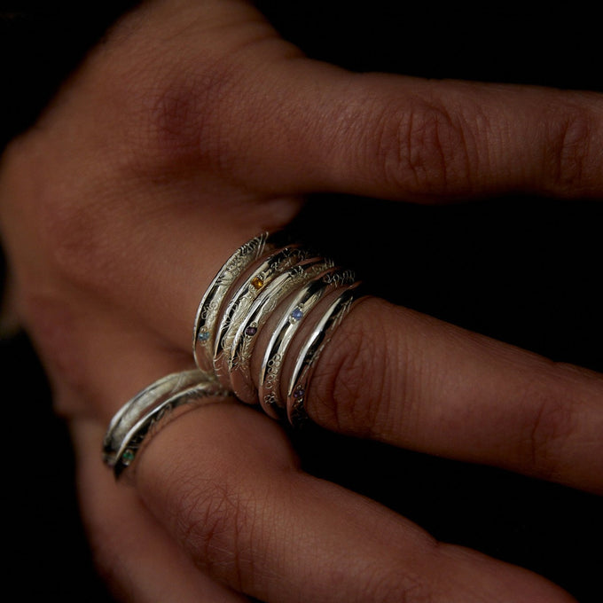 Birthflower Ring | Silver