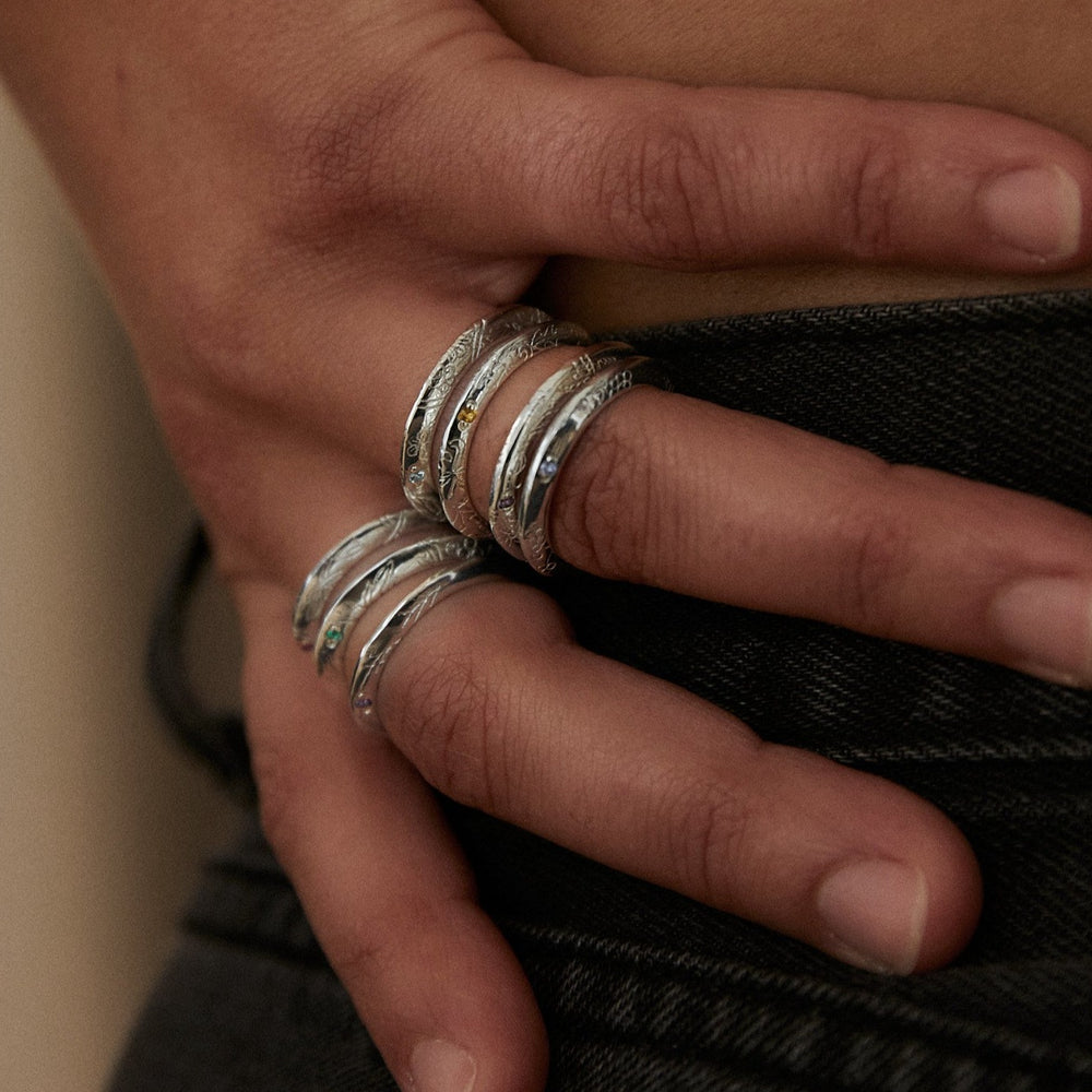 Birthflower Ring | Silver