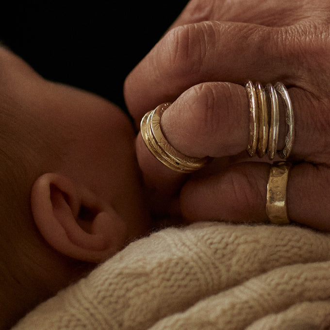 Birthflower Ring | Solid Gold
