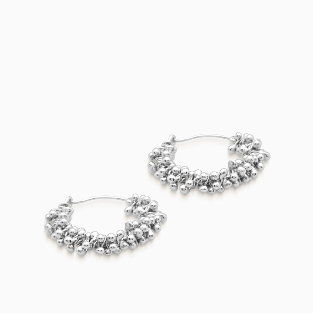Cherrie Hoops  |  Silver