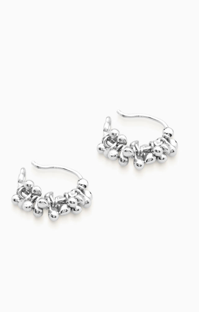 Cherrie Hoops  |  Silver