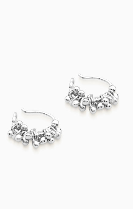 Cherrie Hoops  |  Silver