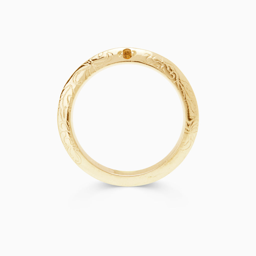 Birthflower Ring | Solid Gold