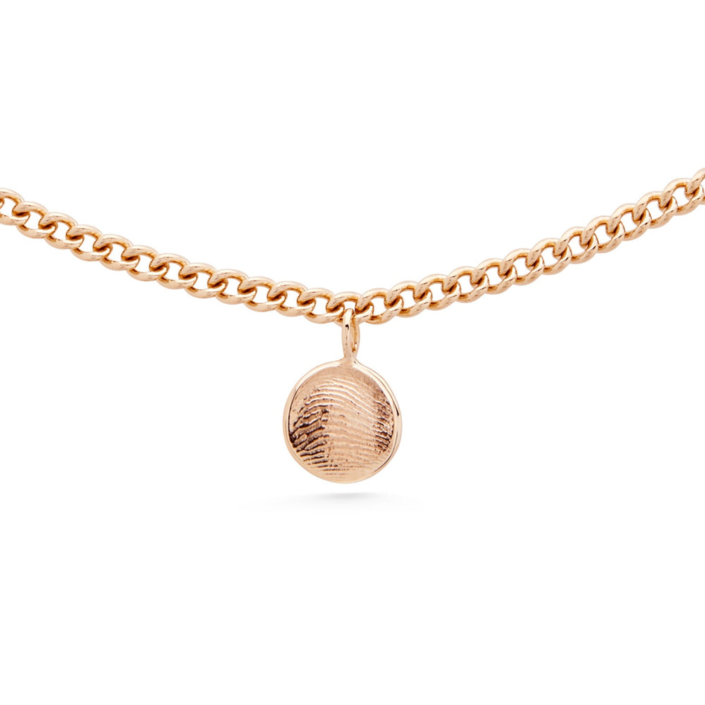 Impression Charm Necklace | Rose Gold