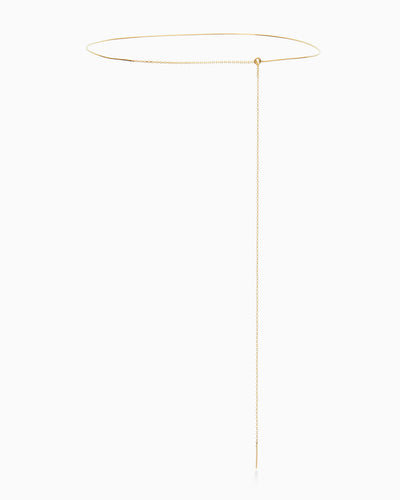 Threaded Weave Necklace | Solid Gold