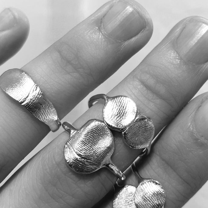 Double Impression™ Ring | Silver