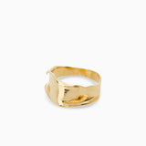 Narrow Flare Ring | Solid Gold