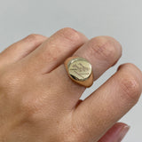 Custom Signet Ring | Yellow Gold