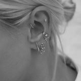 Tiny Battered Hoops | Silver