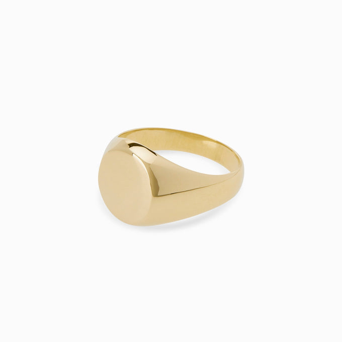 Signature Signet Ring | Yellow Gold