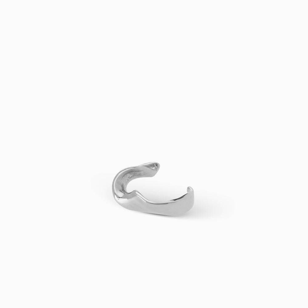 Wave Ear Cuff | Silver