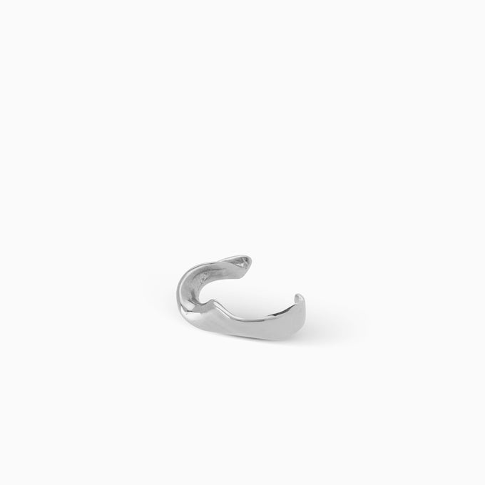 Wave Ear Cuff | Silver