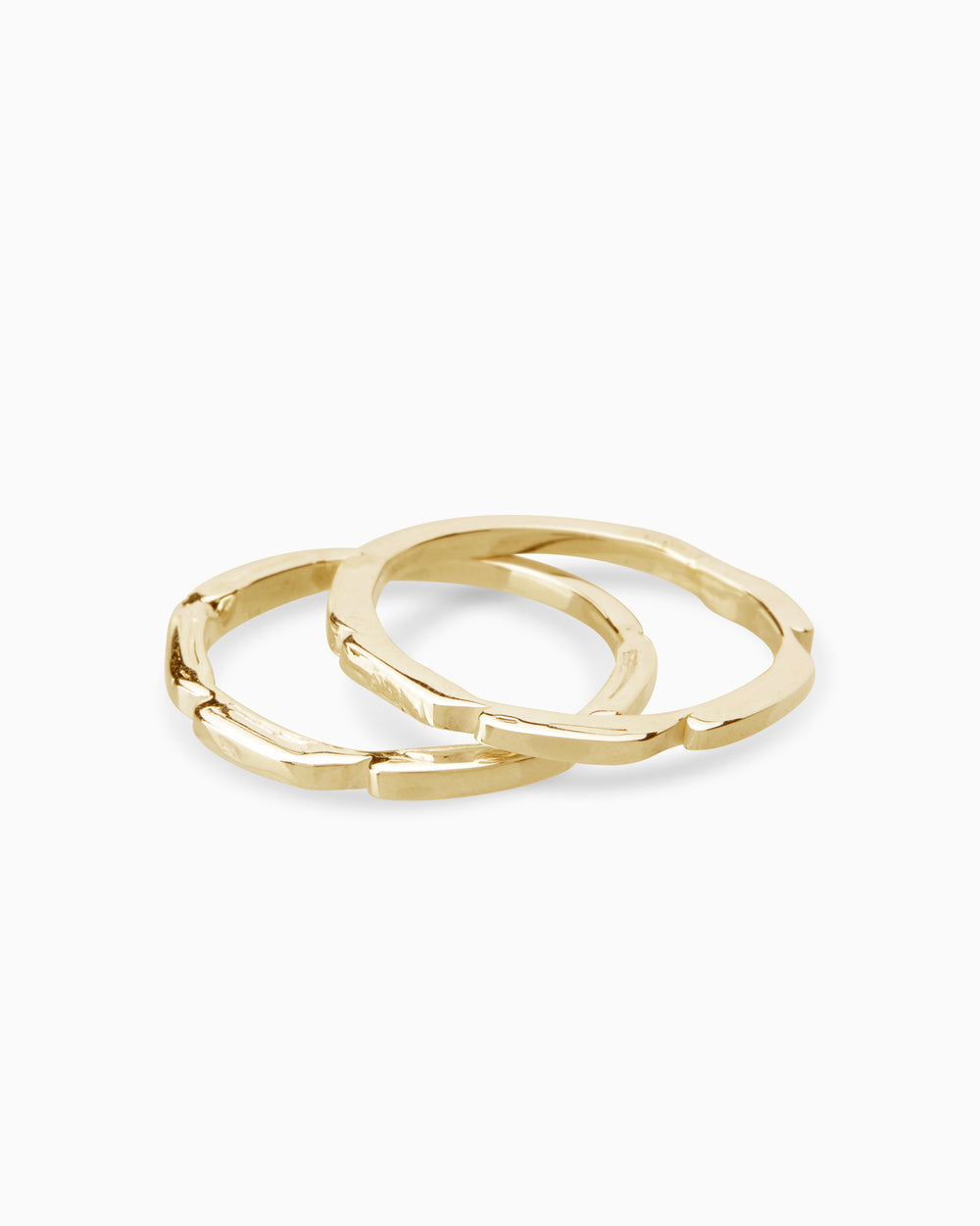 Delicate Trim Stack Ring | Solid Gold