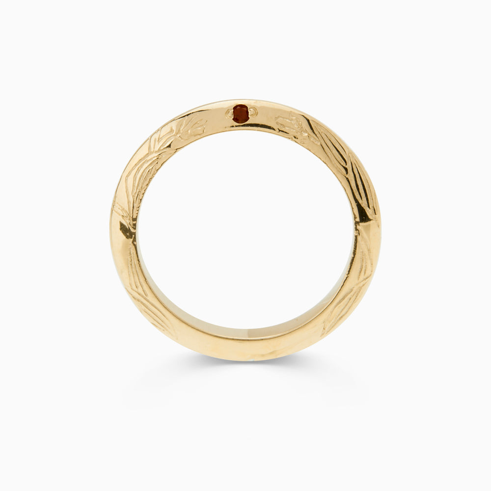 Birthflower Ring | Solid Gold