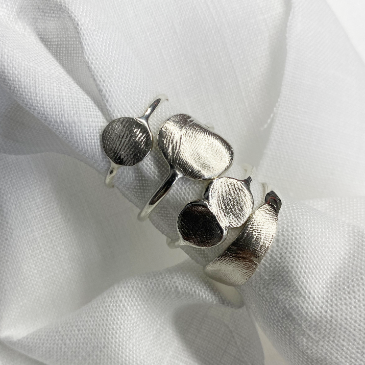Double Impression™ Ring | Silver