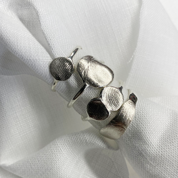 Double Impression™ Ring | Silver