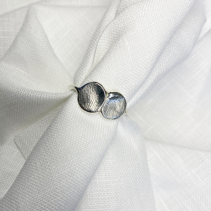 Double Impression™ Ring | Silver