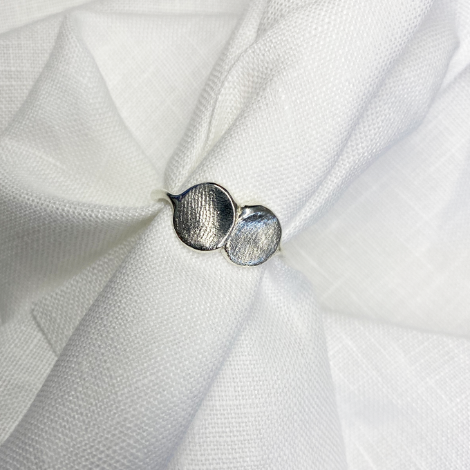 Double Impression™ Ring | Silver