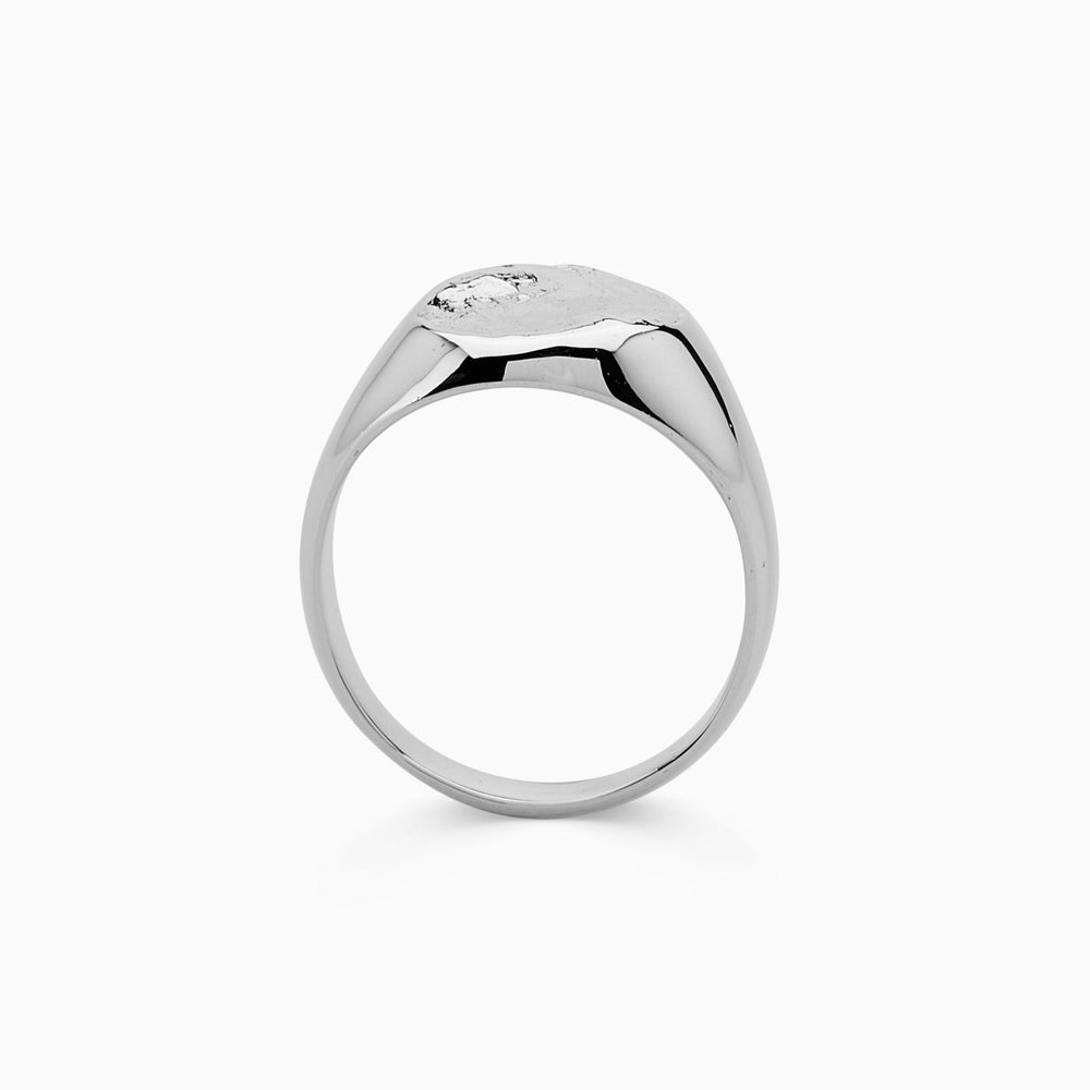 Impression Signet Ring | White Gold