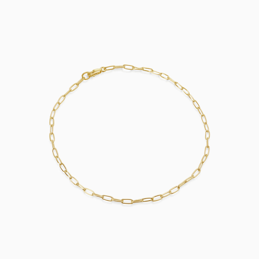 Long Link Necklace | Gold