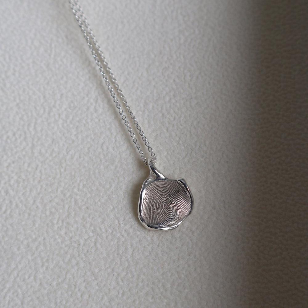 Custom Engraved Wave Pendant | Silver